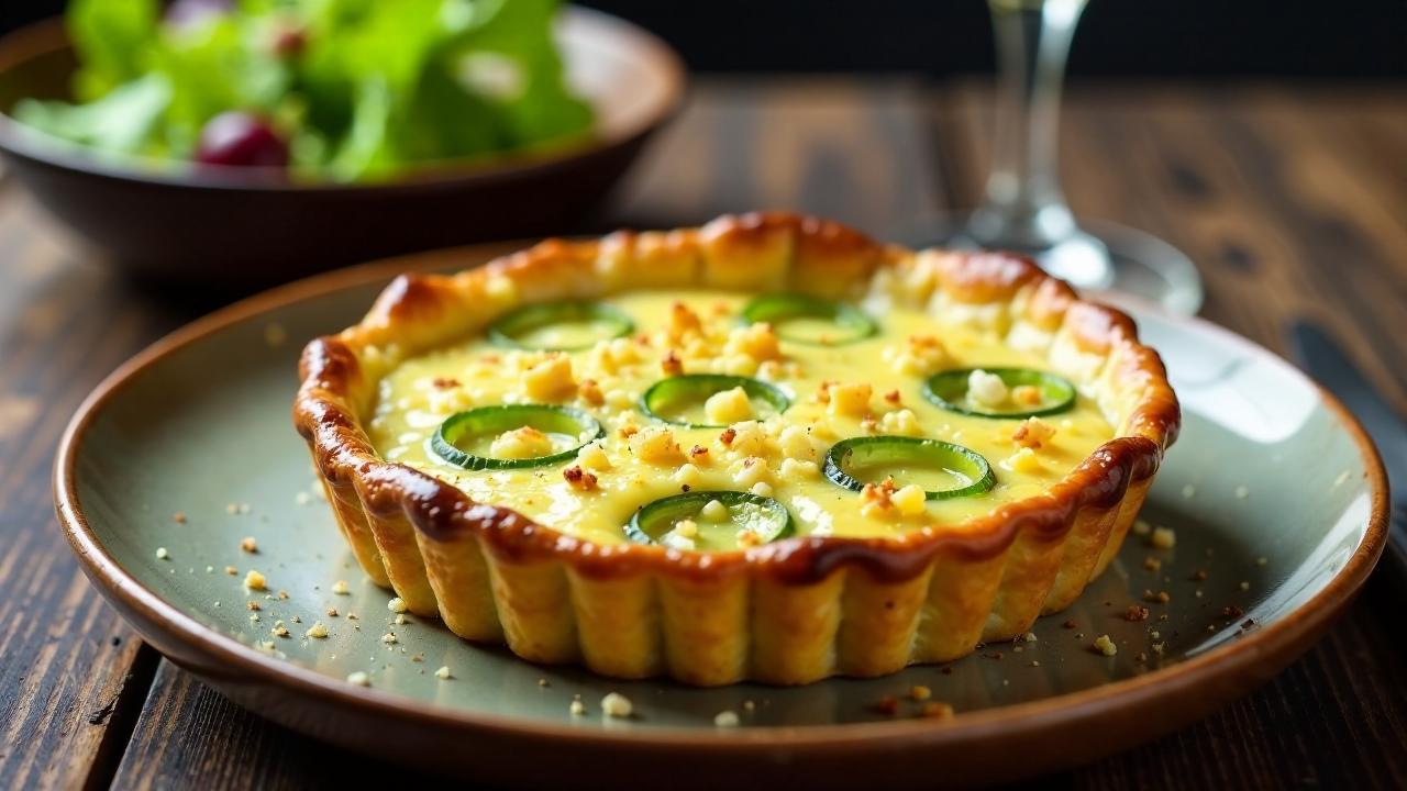 Stilton and Leek Tart - Stilton-Käse-Lauch-Tarte