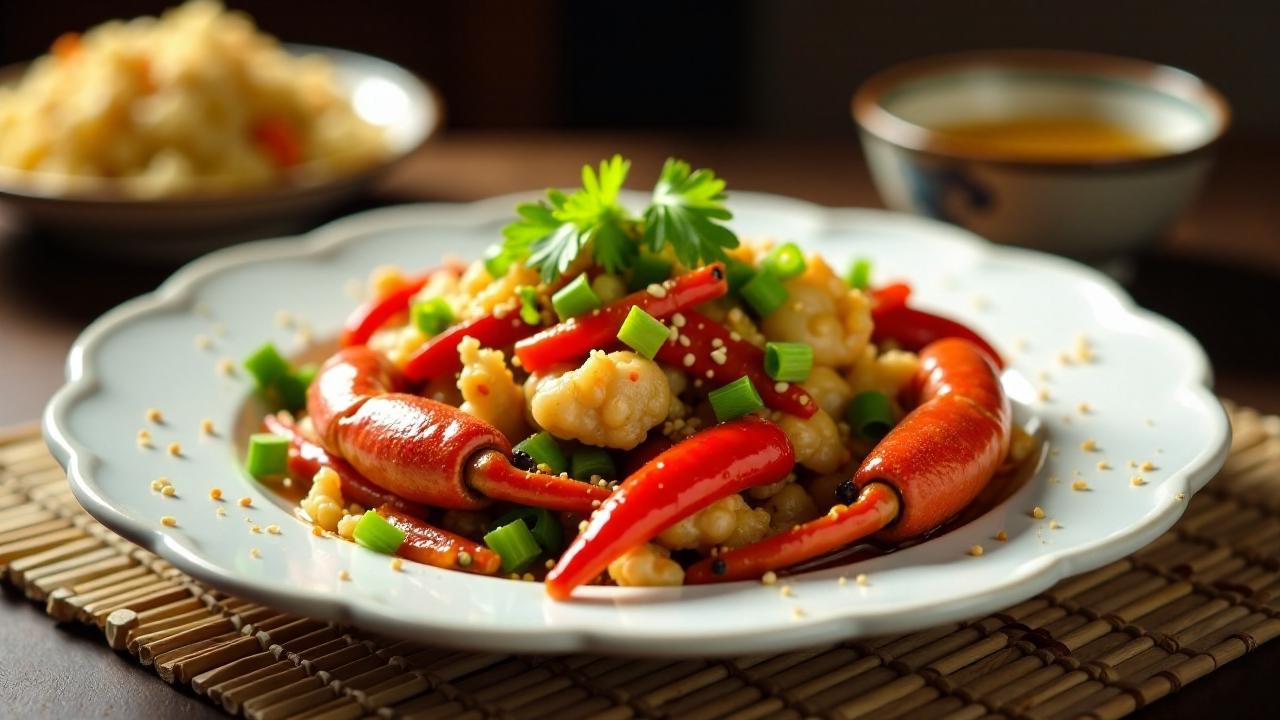 Stir-Fried Crab (Wokgebratene Krabben)