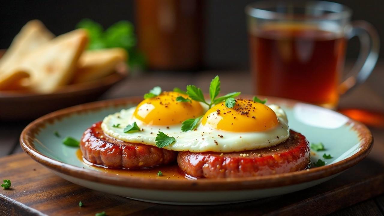 Sucuklu Yumurta: Eier mit scharfer Wurst