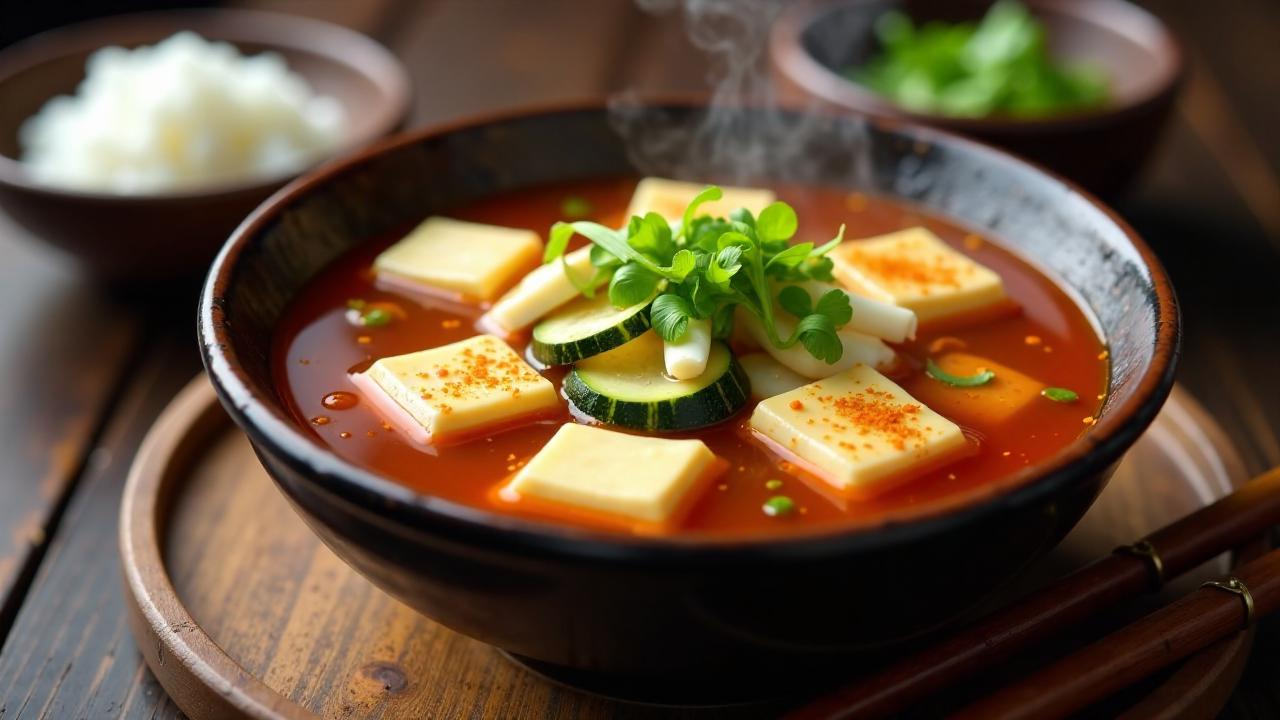 Sundubu Jjigae - Weicher Tofu-Eintopf