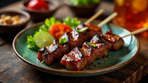 Suya (Spicy Beef Skewers)