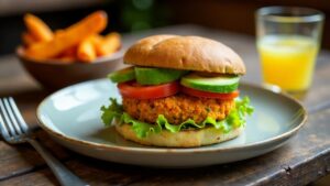 Sweet Potato and Chickpea Burgers