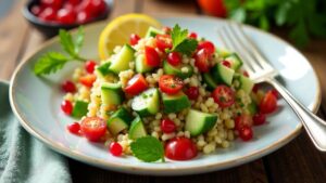 Tabbouleh mit Granatapfelkernen