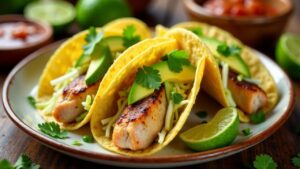 Tacos de Pescado Zarandeado (geräucherter Fisch-Taco)