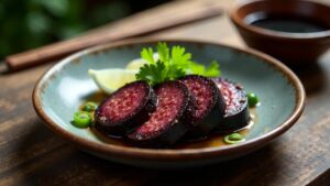 Taiwanese Black Pudding - Taiwanesische Blutwurst