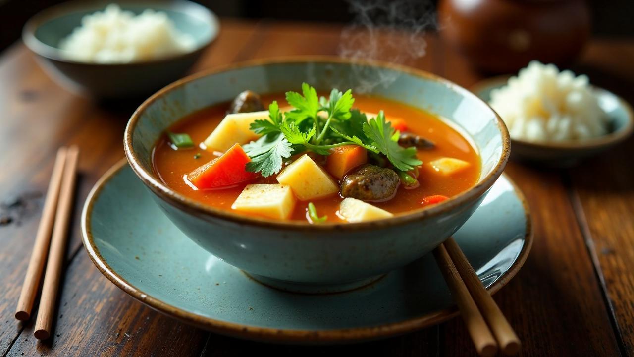 Taiwanese Hot and Sour Soup (Scharf-saure Suppe)