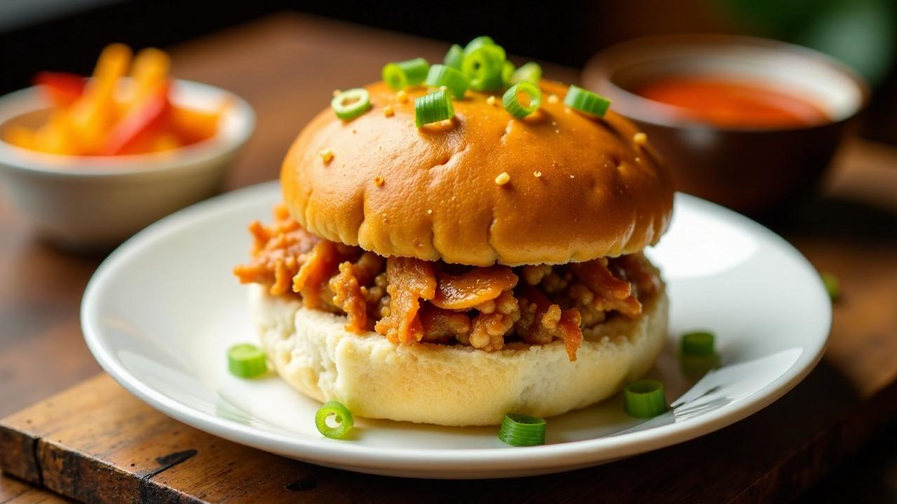 Taiwanese Meat Floss Bun (Schweineflockenbrötchen)