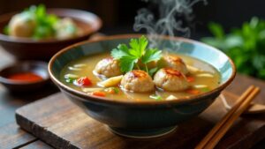 Taiwanese Meatball Soup (Ba-wan-Suppe)