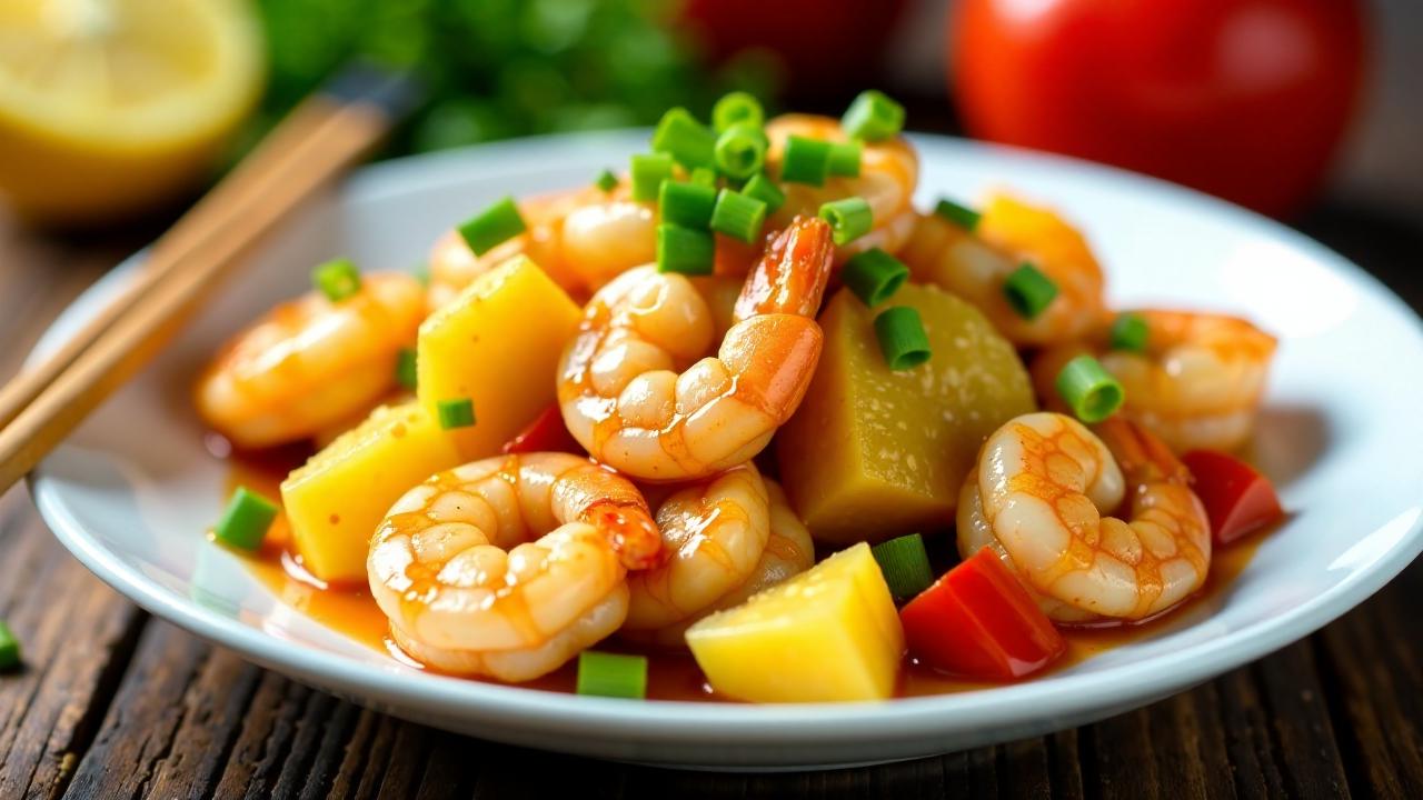 Taiwanese Pineapple Shrimp (Ananas-Garnelen)