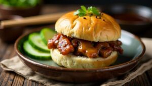 Taiwanese Pork Belly Buns (Dampfnudel-Schweinebauch)