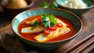 Taiwanese Spicy Boiled Fish (Scharf gekochter Fisch)