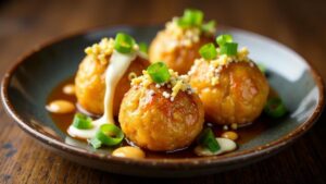 Takoyaki – Tintenfischbällchen