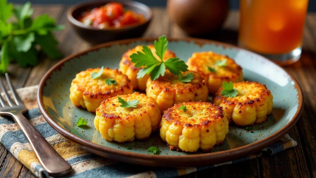 Tanzanian Corn Fritters - Maispfannkuchen