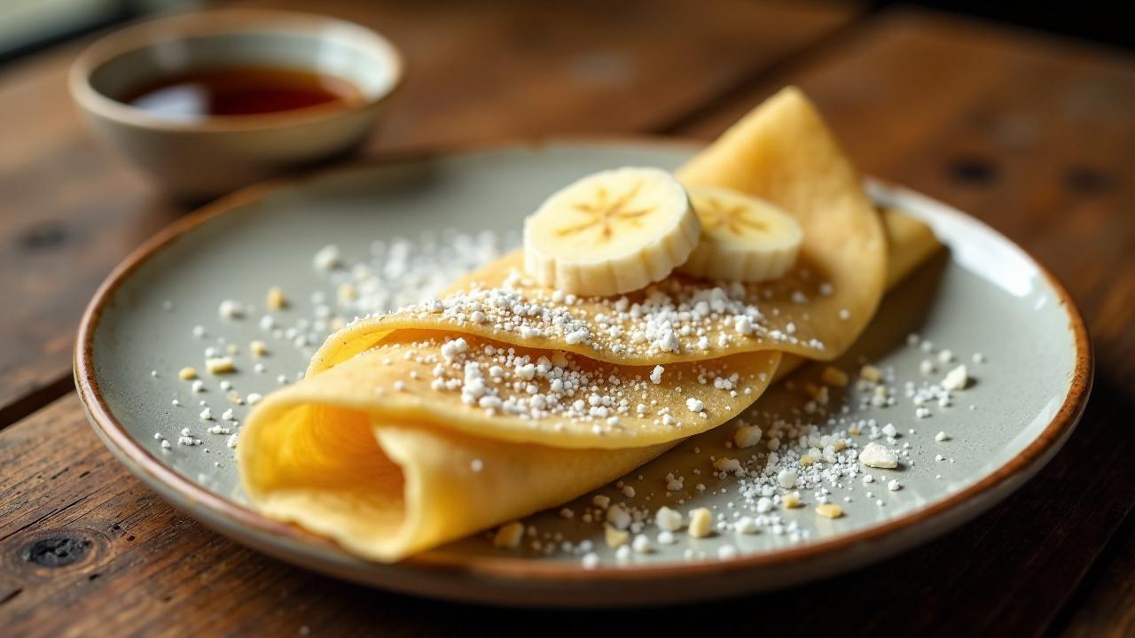 Tapioca Crepe (Kokosnuss-Tapiokakuchen)