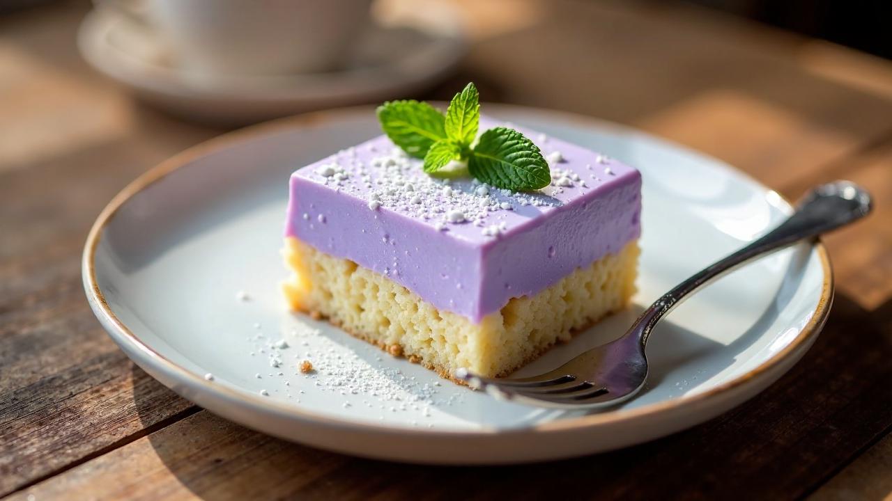 Taro-Blechkuchen