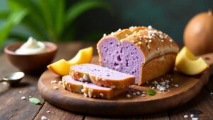 Taro-Brot mit Kokosmilch