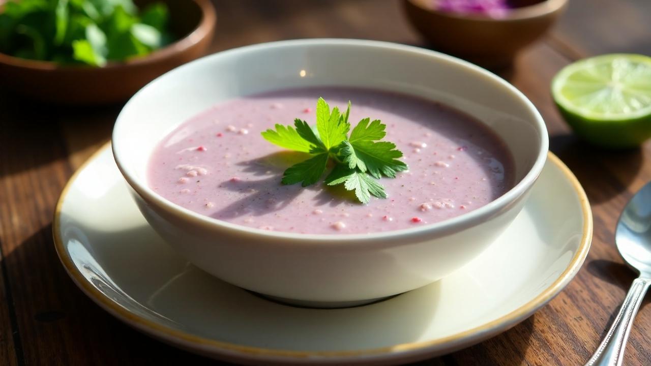 Taro-Suppe mit Kokosmilch