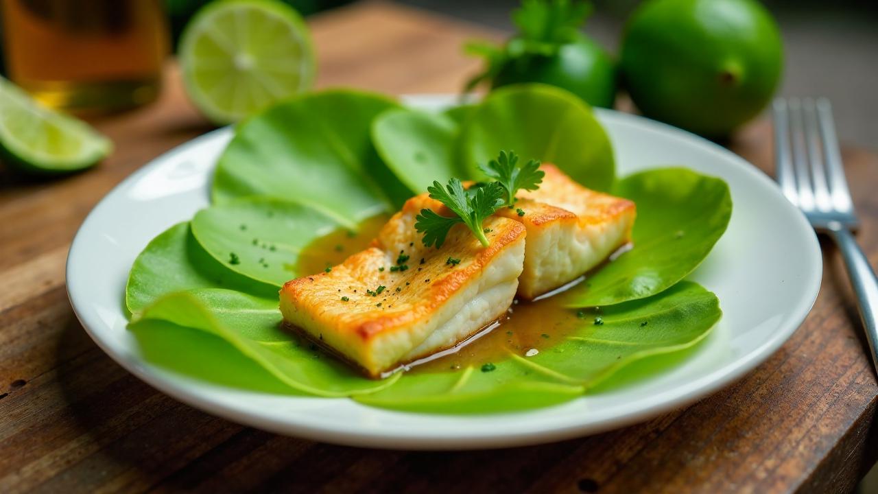 Taro Leaf Wrapped Fish