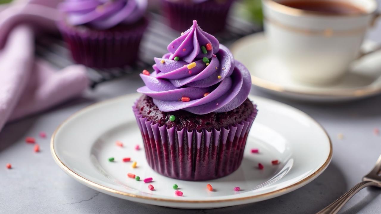 Taro Ube Cupcakes