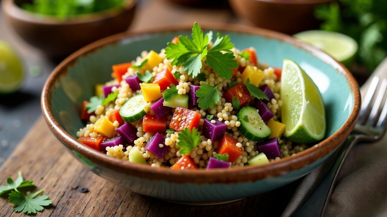 Taro und Quinoa-Salad