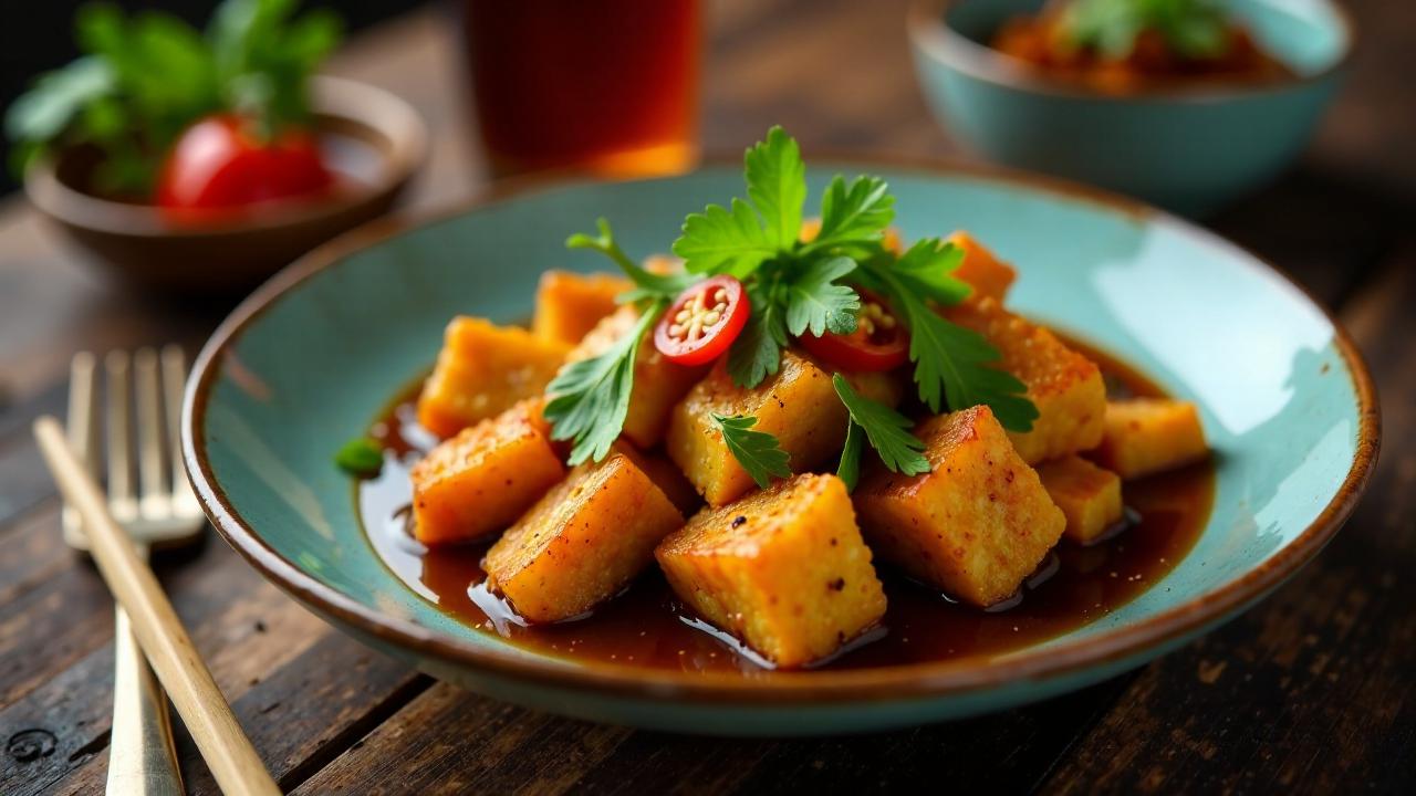 Tempeh Manis (süßes, gebratenes Tempeh)