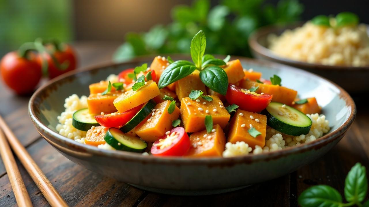 Tempeh mit Frühlingsgemüse