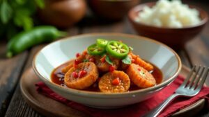 Terong Balado – Spicy eggplant with chili sauce