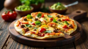 **Tex-Mex Tortilla-Pizza**