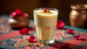 Thandai (würziges Milchgetränk)