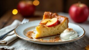 Thüringer Apfelkuchen mit Sahne