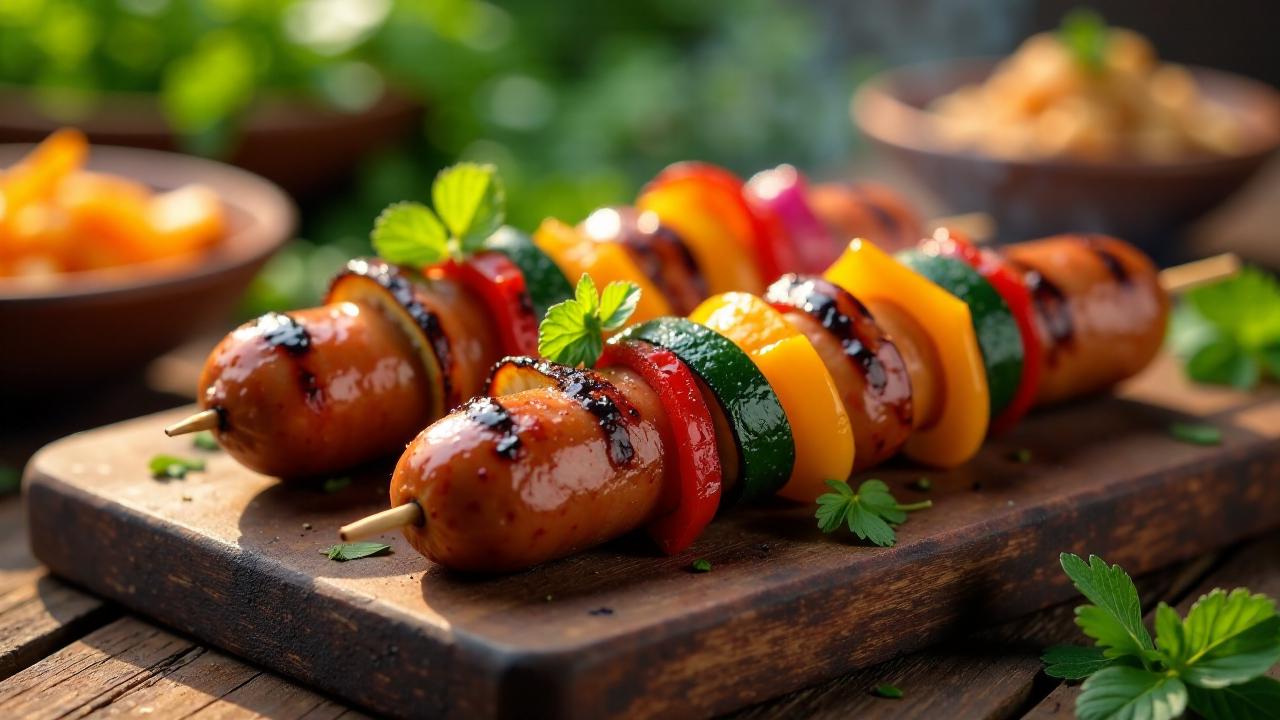 Thüringer Rostbratwurst am Spieß