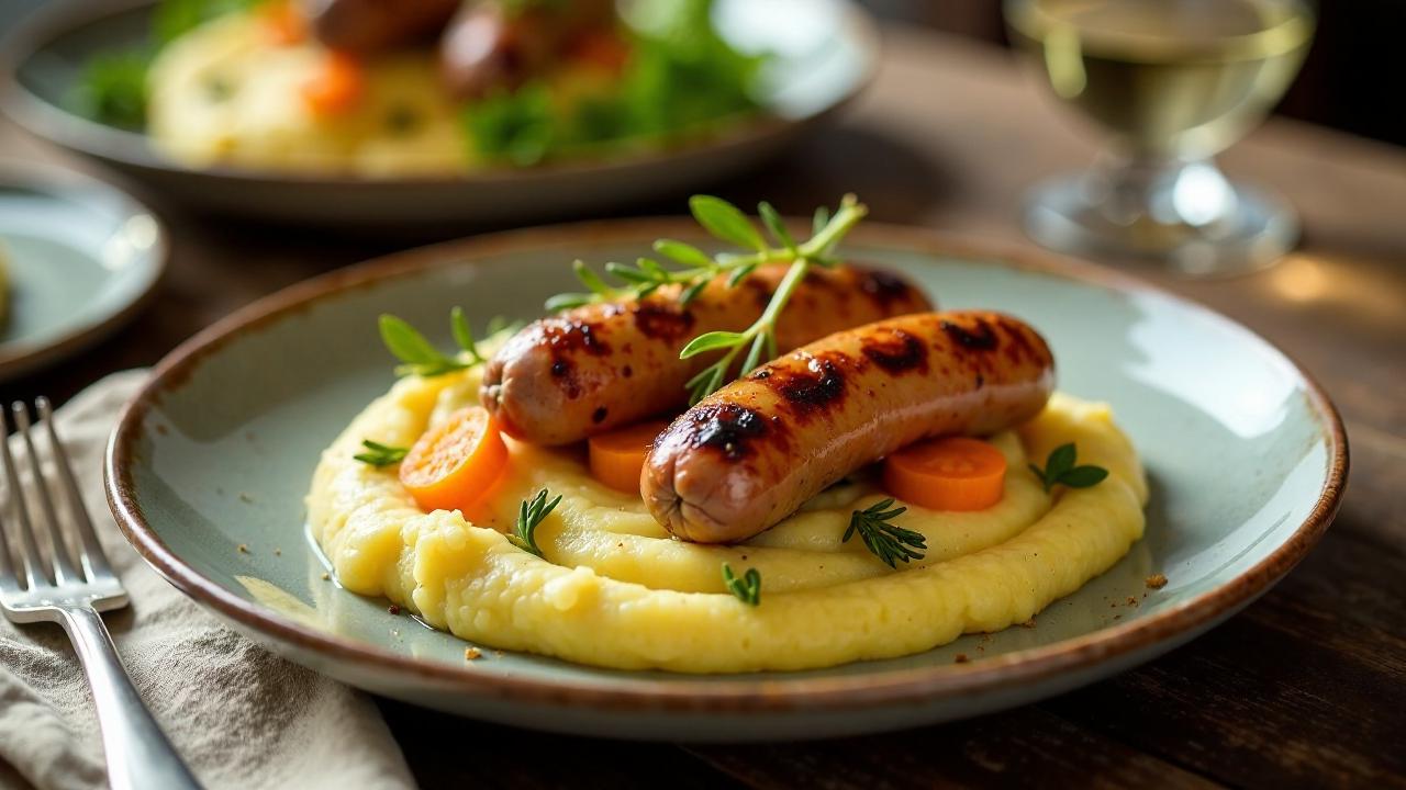 Thüringer Rostbratwurst mit Frühlingspüree