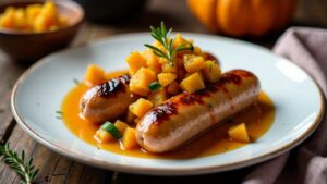 Thüringer Rostbratwurst mit Kürbis-Chutney