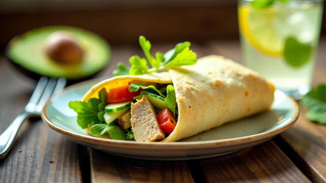 Thunfisch-Wrap mit Avocado