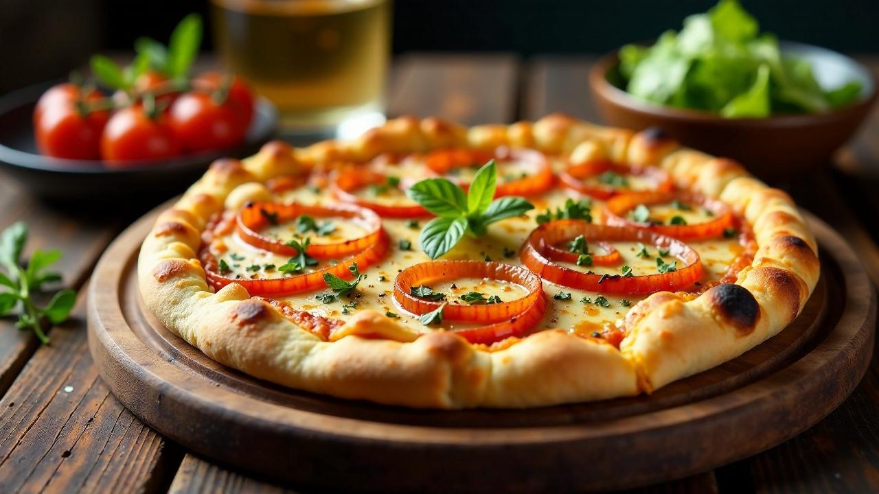 Thunfisch-Zwiebel-Pizza