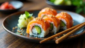 Tāmure Sushi - Sushi mit neuseeländischem Schnapper