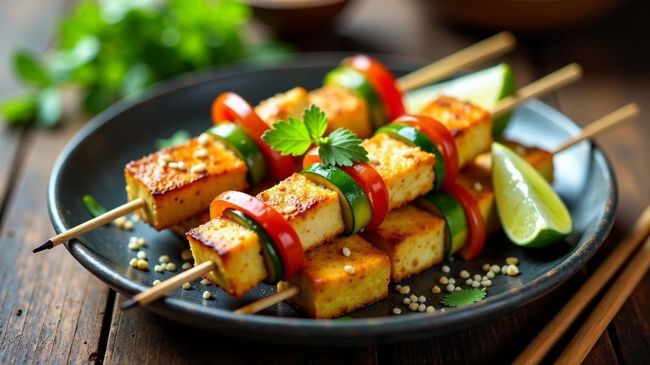 Tofu-Teriyaki-Skewers