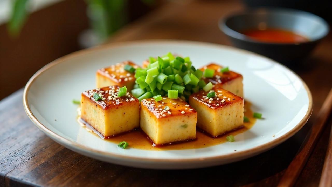 Tofu Dengaku (Mit Miso bestrichener Tofu)