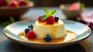 Tofu Pudding with Sweet Syrup - Tofupudding mit Sirup