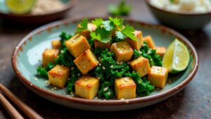 Tofu Sukuma Wiki – Tofu mit Grünkohl