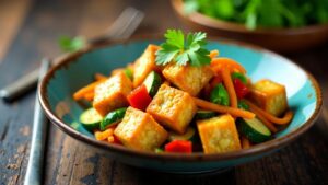 **Tofu Tofua (Polynesisches gebratenes Tofu)**