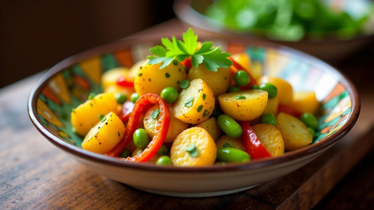 Togolesischer Bratkartoffelsalat