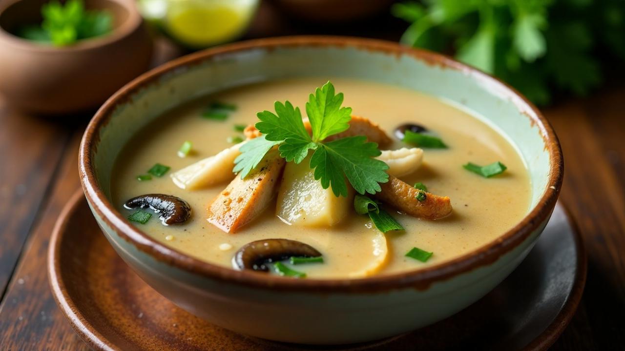 Tom Kha Gai (Kokosmilch-Hühnersuppe)