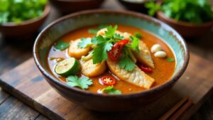 Tom Yam Pla (Scharfe Fischsuppe)