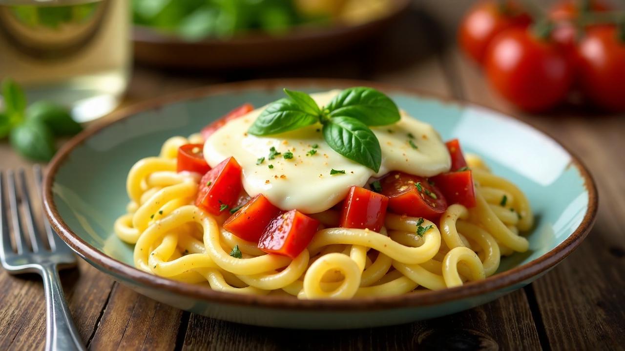 Tomaten-Mozzarella-Käsespätzle