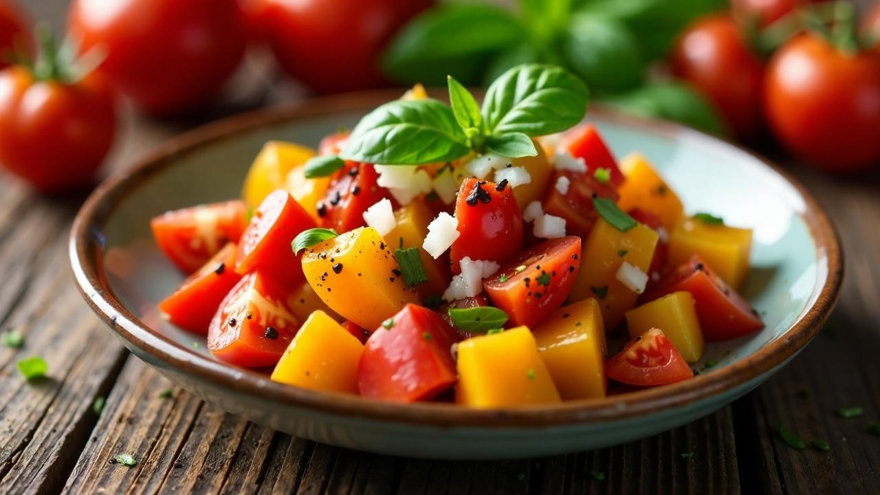 Tomaten-Paprika-Salat