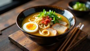 Tonkotsu Ramen: Schweinefleischbrühe