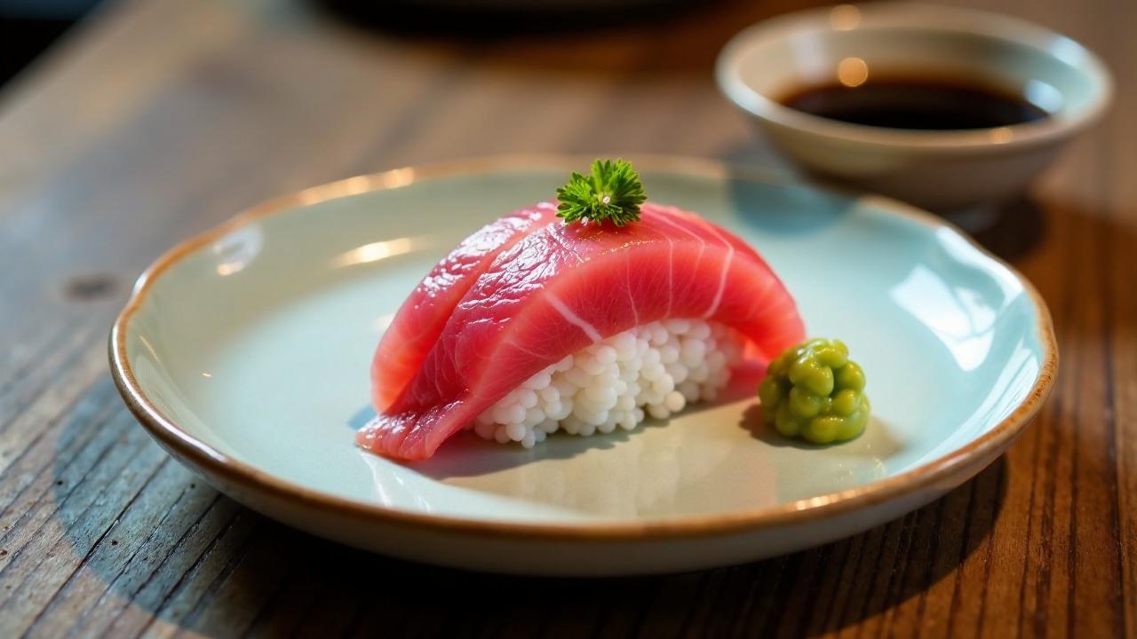 Toro Nigiri (fetter Thunfisch-Nigiri)