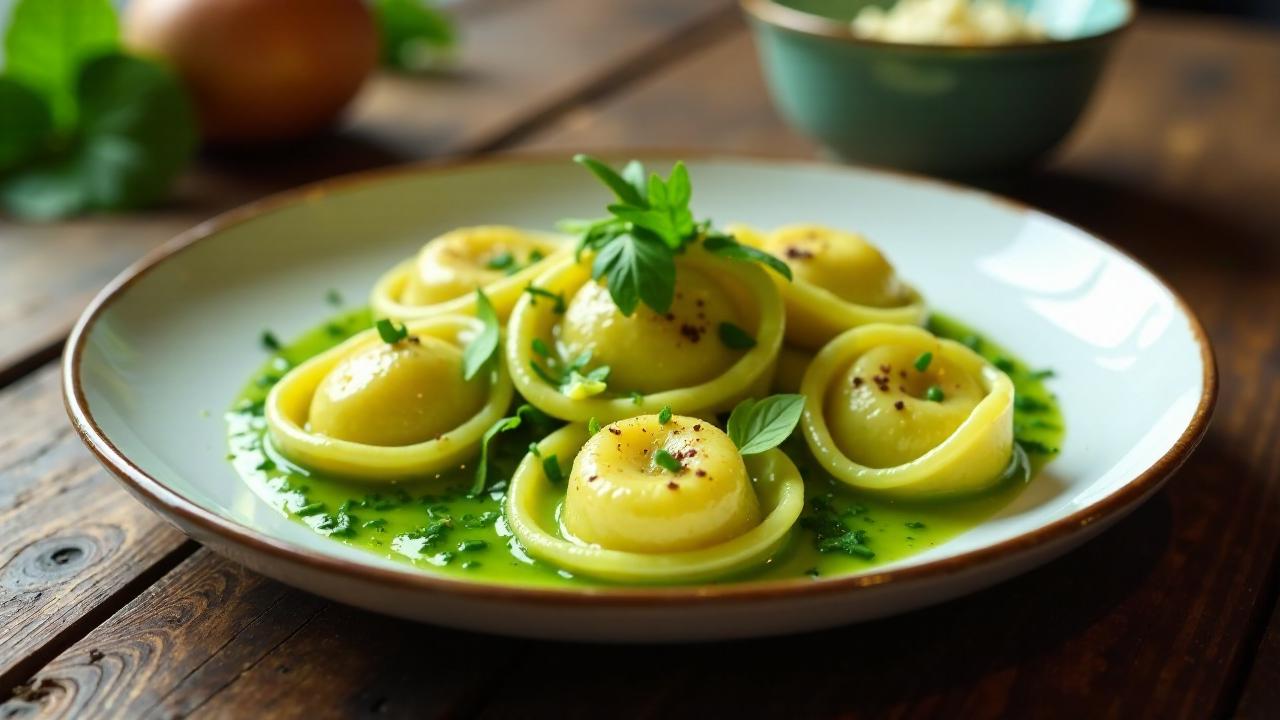 Tortellini mit Frankfurter Grüner Soße