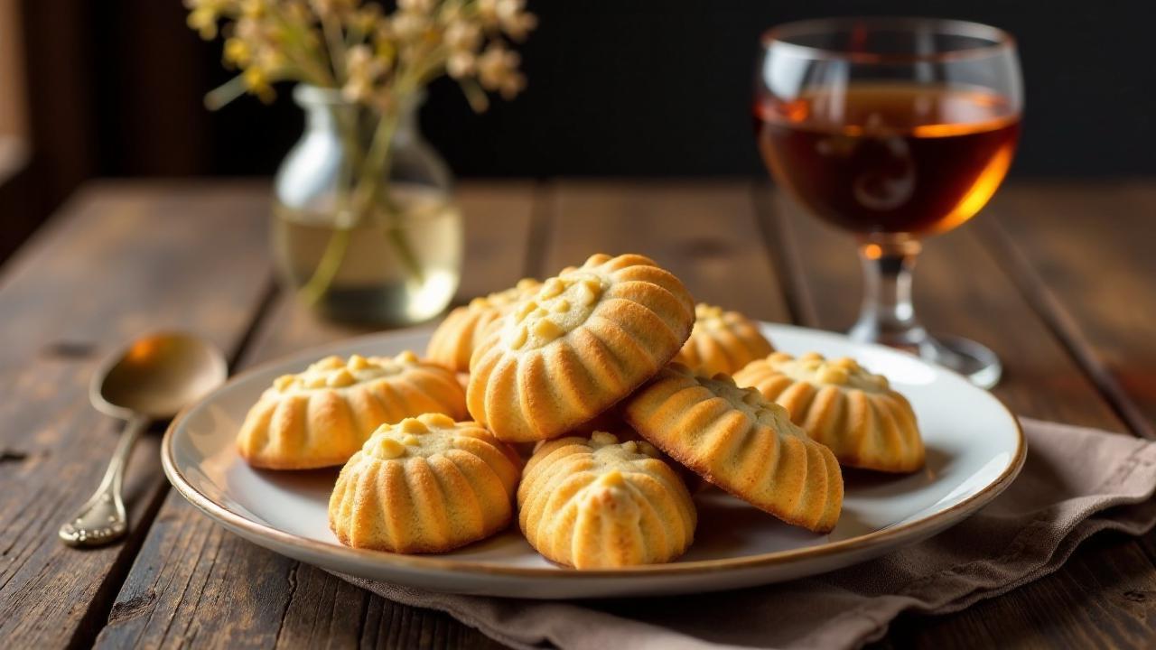 Toskanische Vin Santo und Cantuccini